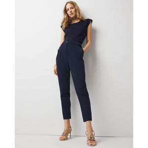 WHITE HOUSE BLACK MARKET | the tapered ankle pant navy blue 2